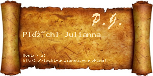 Plöchl Julianna névjegykártya